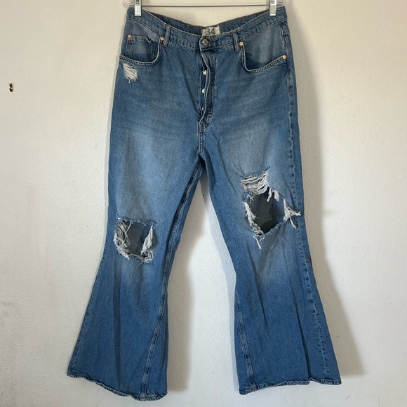 Free People New Dawn Flare Jeans - Picture 9 of 16